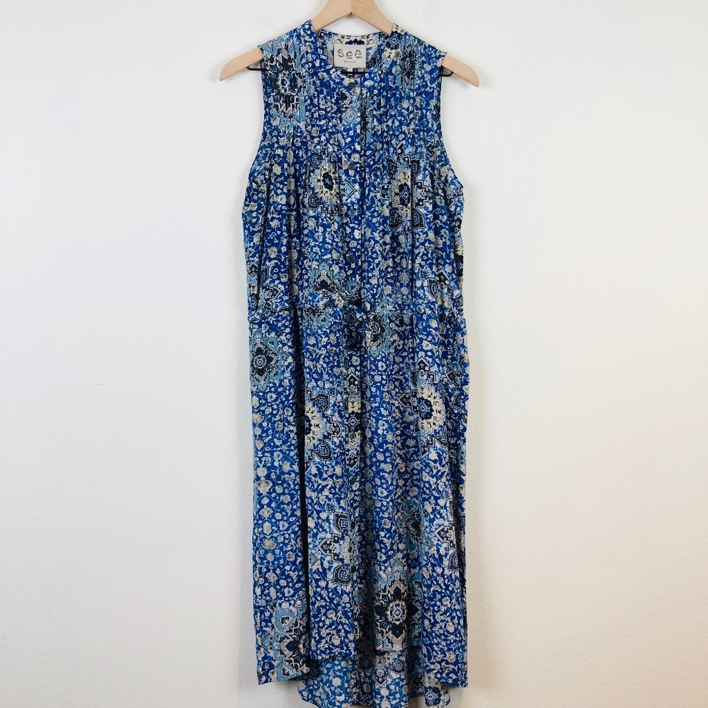 Sea New York Sleeveless Silk Shirtdress - Picture 1 of 8